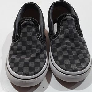 Toddler checkered Van's, size 7